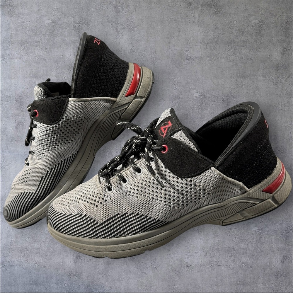 Zeba Hands-Free Walking Shoes 9.5 Steel Gray Onyx Patented Collapsible Heel